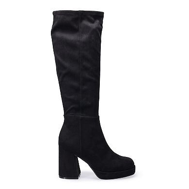 SO® Tall Platform Women's Block Heel Knee-High Boots