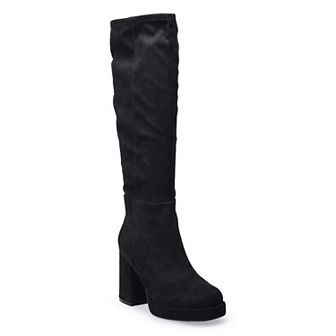 SO® Tall Platform Women's Block Heel Knee-High Boots