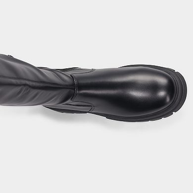 SO® Yong Women's Tall Stretch Boots with Lug Sole