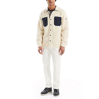 Men's Nautica Sherpa Snap Closure Shirt