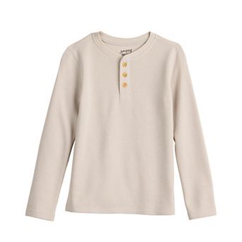 Boys 4-12 Jumping Beans® Long Sleeve Thermal Henley Shirt