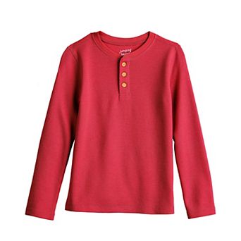 Boys 4-12 Jumping Beans® Long Sleeve Thermal Henley Shirt