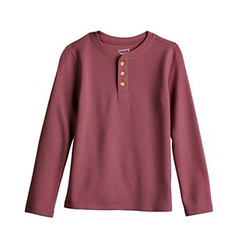 Boys 4-12 Jumping Beans® Long Sleeve Thermal Henley Shirt