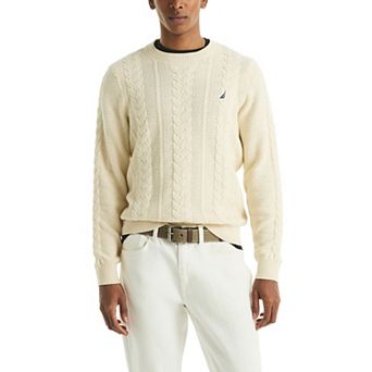 Men's Nautica Cable Knit Crewneck Sweater