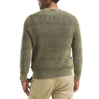 Men's Nautica Washed Texture Crew Sweater