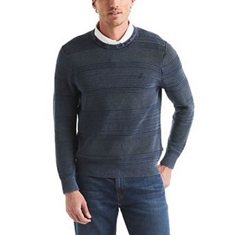 Men's Nautica Washed Texture Crew Sweater