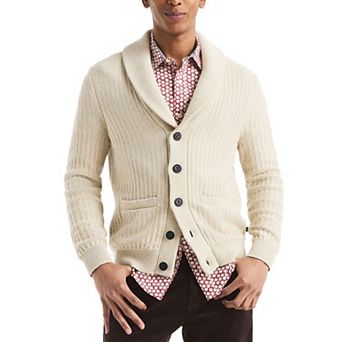 Men's Nautica Textured Shawl Cardigan Sweater