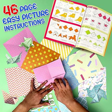 Ultimate Rainbow Origami Kit for Ages 8-14 with 450 Fun Origami Paper
