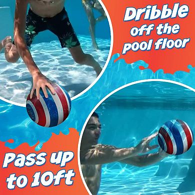 The Ultimate Pool Ball - Ultra-durable & Bright, Red/blue 9 Inches