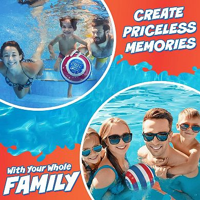 The Ultimate Pool Ball - Ultra-durable & Bright, Red/blue 9 Inches