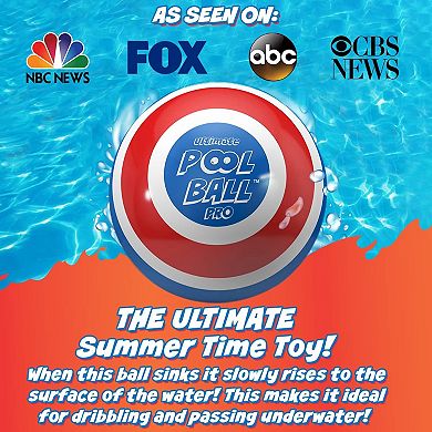The Ultimate Pool Ball - Ultra-durable & Bright, Red/blue 9 Inches