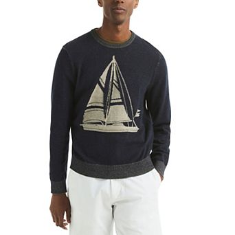 Men's Nautica Sailboat Icon Crewneck Sweater