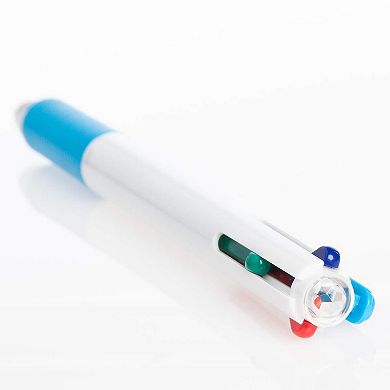 12 Pack 4-in-1 Multicolor Retractable Pens, Ideal for School, Office Supplies