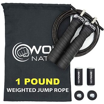 Weighted Jump Rope With Removable Weights For Women & Men- 1 Pound (1lb)
