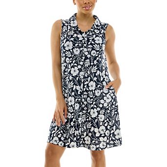 Women's Nina Leonard Button Front Dress