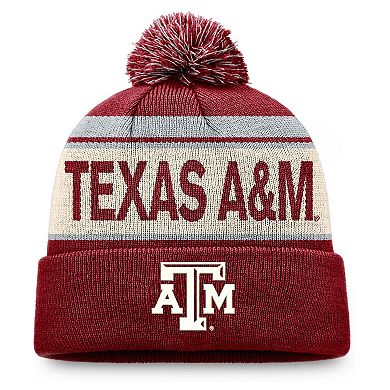 Men's Top of the World Maroon Texas A&M Aggies Prime Cuffed Knit Hat with Pom