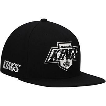 Men's Mitchell & Ness Black Los Angeles Kings Team Snapback Hat