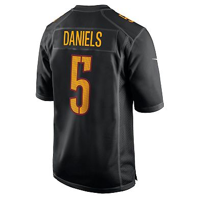 Men's Nike Jayden Daniels Carbon Black Washington Commanders Fashion Jersey