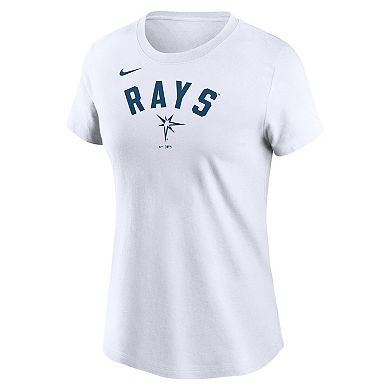 Women's Nike White Tampa Bay Rays Team Arch T-Shirt