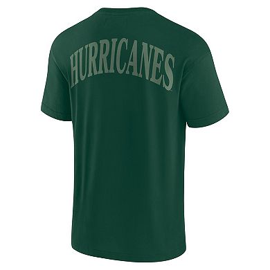 Men's Fanatics Green Miami Hurricanes Iconic T-Shirt