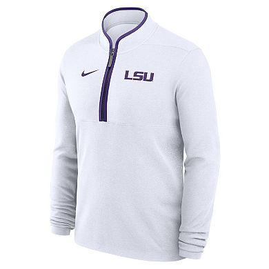 Men's Nike White LSU Tigers Victory Performance Half-Zip Top