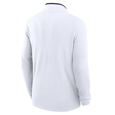 Men's Nike White LSU Tigers Victory Performance Half-Zip Top