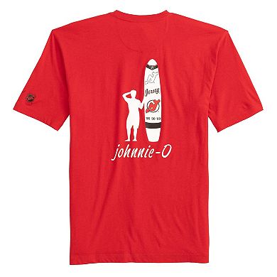 Men's johnnie-O Red New Jersey Devils Heathered Spencer T-Shirt