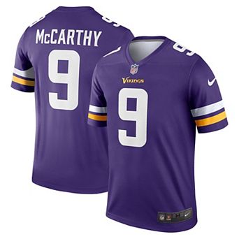 Men's Nike J.J. McCarthy Purple Minnesota Vikings Team Legend Player Performance Jersey