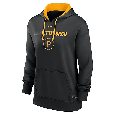 Women's Nike Black Pittsburgh Pirates City Connect Authentic Collection Therma Hoodie