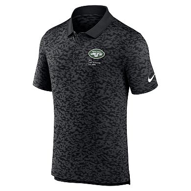 Men's Nike Black New York Jets Pique Fashion Performance Polo