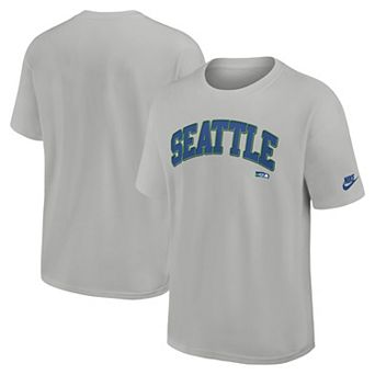 Men's Nike Silver Seattle Seahawks Rewind Max90 Statement T-Shirt