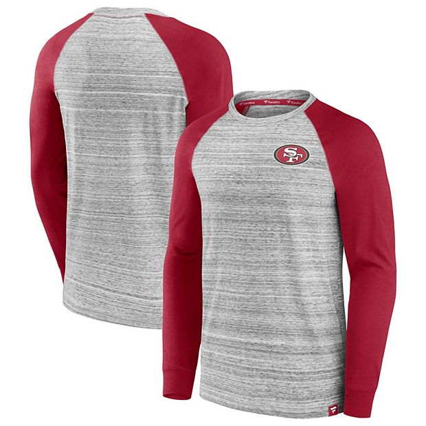 Men's Fanatics Heather Gray/Cardinal San Francisco 49ers