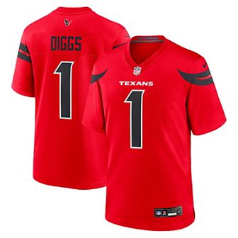 Men's Nike Stefon Diggs Red Houston Texans Alternate Game Jersey