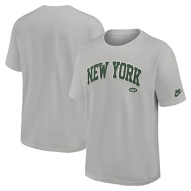 Men's Nike Silver New York Jets Rewind Max90 Statement T-Shirt