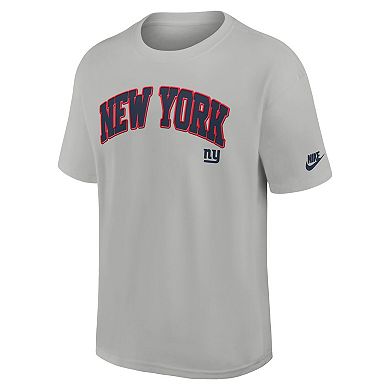 Men's Nike Silver New York Giants Rewind Max90 Statement T-Shirt
