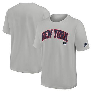 Men's Nike Silver New York Giants Rewind Max90 Statement T-Shirt