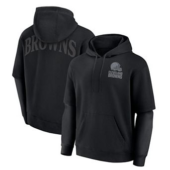 Unisex Fanatics Black Cleveland Browns Sleek Elements Pullover Hoodie