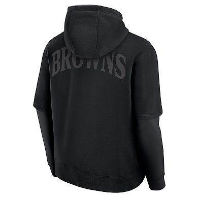 Unisex Fanatics Black Cleveland Browns Sleek Elements Pullover Hoodie