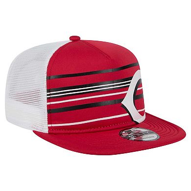 Men's New Era Red Cincinnati Reds 9FIFTY A-Frame Trucker Snapback Hat