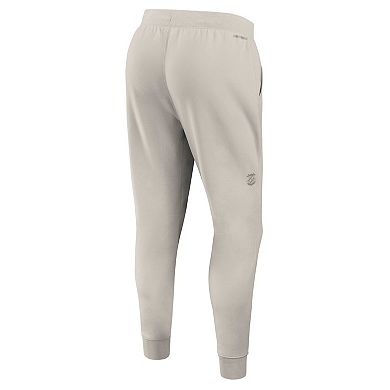 Men's Fanatics Cream Montreal Canadiens Authentic Pro Road Fleece Sweatpants