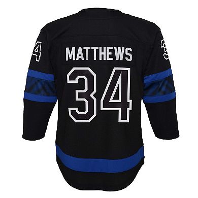 Toddler Auston Matthews Black Toronto Maple Leafs Replica Player Jersey