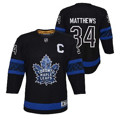 Toddler Auston Matthews Black Toronto Maple Leafs Replica Player Jersey