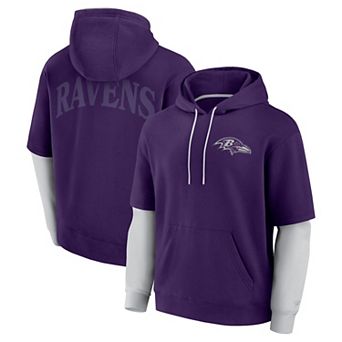 Unisex Fanatics Purple Baltimore Ravens Sleek Elements Pullover Hoodie