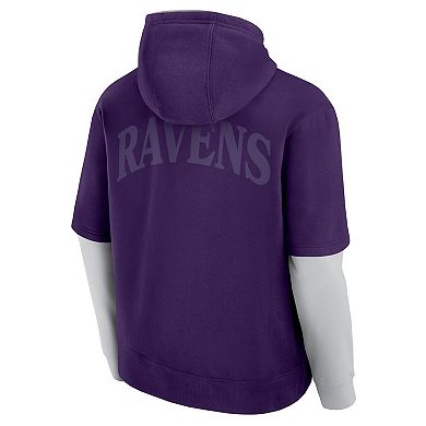 Unisex Fanatics Purple Baltimore Ravens Sleek Elements Pullover Hoodie