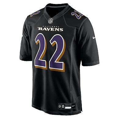 Men's Nike Derrick Henry Carbon Black Baltimore Ravens Fashion Jersey