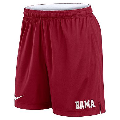 Men's Nike White/Crimson Alabama Crimson Tide Primetime Reversible Performance Shorts