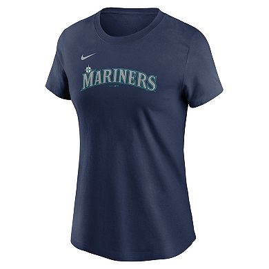 Women's Nike Julio Rodriguez Navy Seattle Mariners Fuse Name & Number T-Shirt