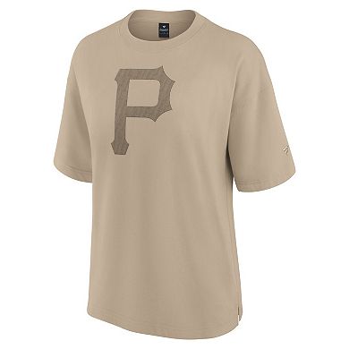 Women's Fanatics Khaki Pittsburgh Pirates Elements Oversized T-Shirt