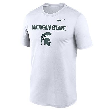 Men's Nike White Michigan State Spartans Lockup Legend Performance T-Shirt