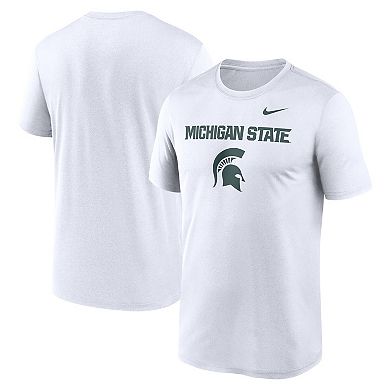 Men's Nike White Michigan State Spartans Lockup Legend Performance T-Shirt